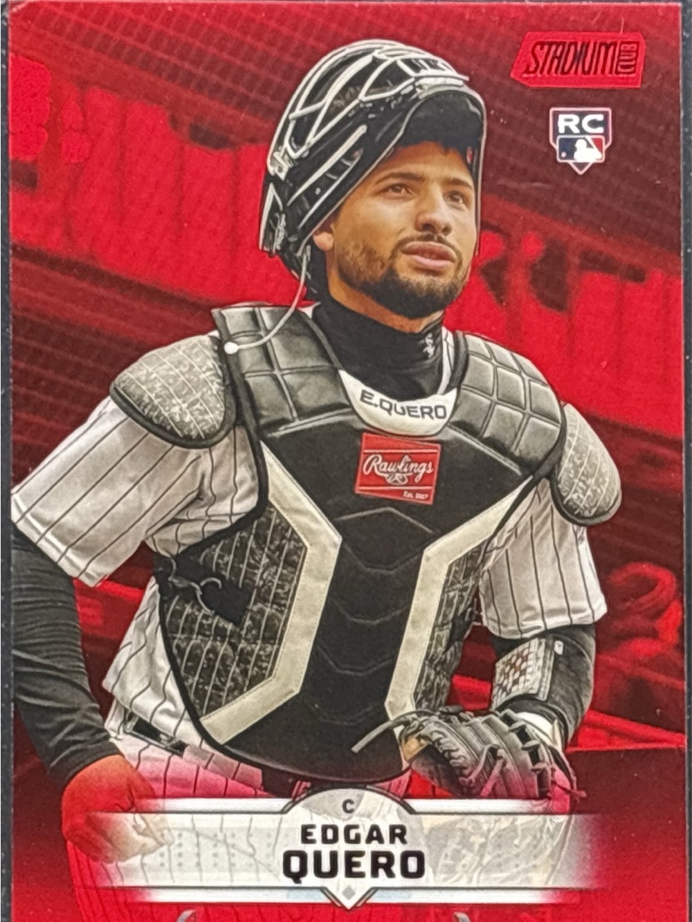 Topps Stadium Red Edgar Quero Rookie Trading Card